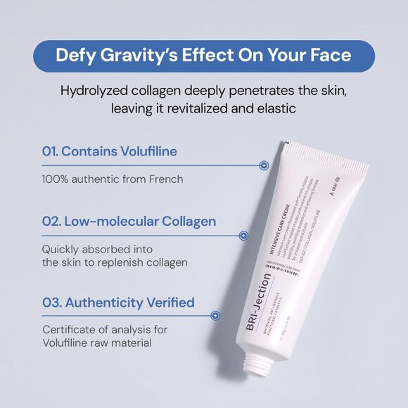 BRI-Jection Collagen Firming Hydrating Cream w Volufiline Centella Korean Skinca - Picture 2 of 10